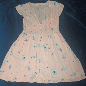 FP Movement by Free People Floral Dress in Cream and Blue